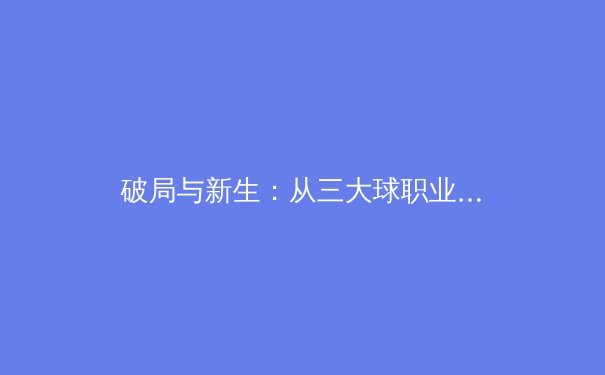 破局与新生：从三大球职业联赛看中国体育产业的深层变革 - 3